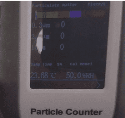 Particle measurement in Clean Room