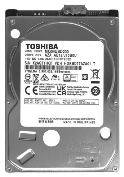 Ανάκτηση δεδομένων από Toshiba MQ04
